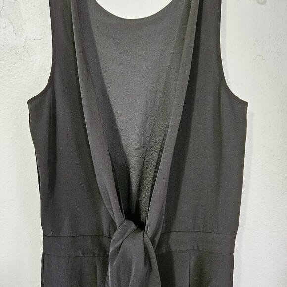 RENAME Bare Tie Back Straight Leg Black Women's Party Jumpsuit Size M - Picture 6 of 9